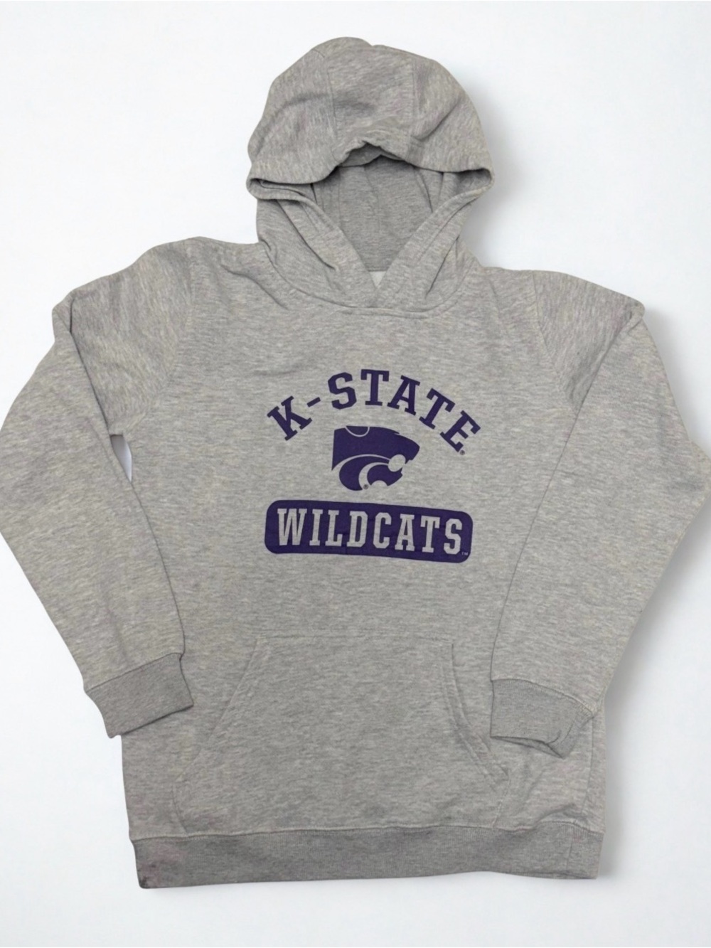 K-State Wildcats Youth Gray Pullover Hoodie